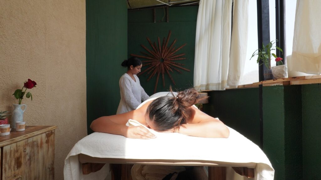 Ayurveda therapy session