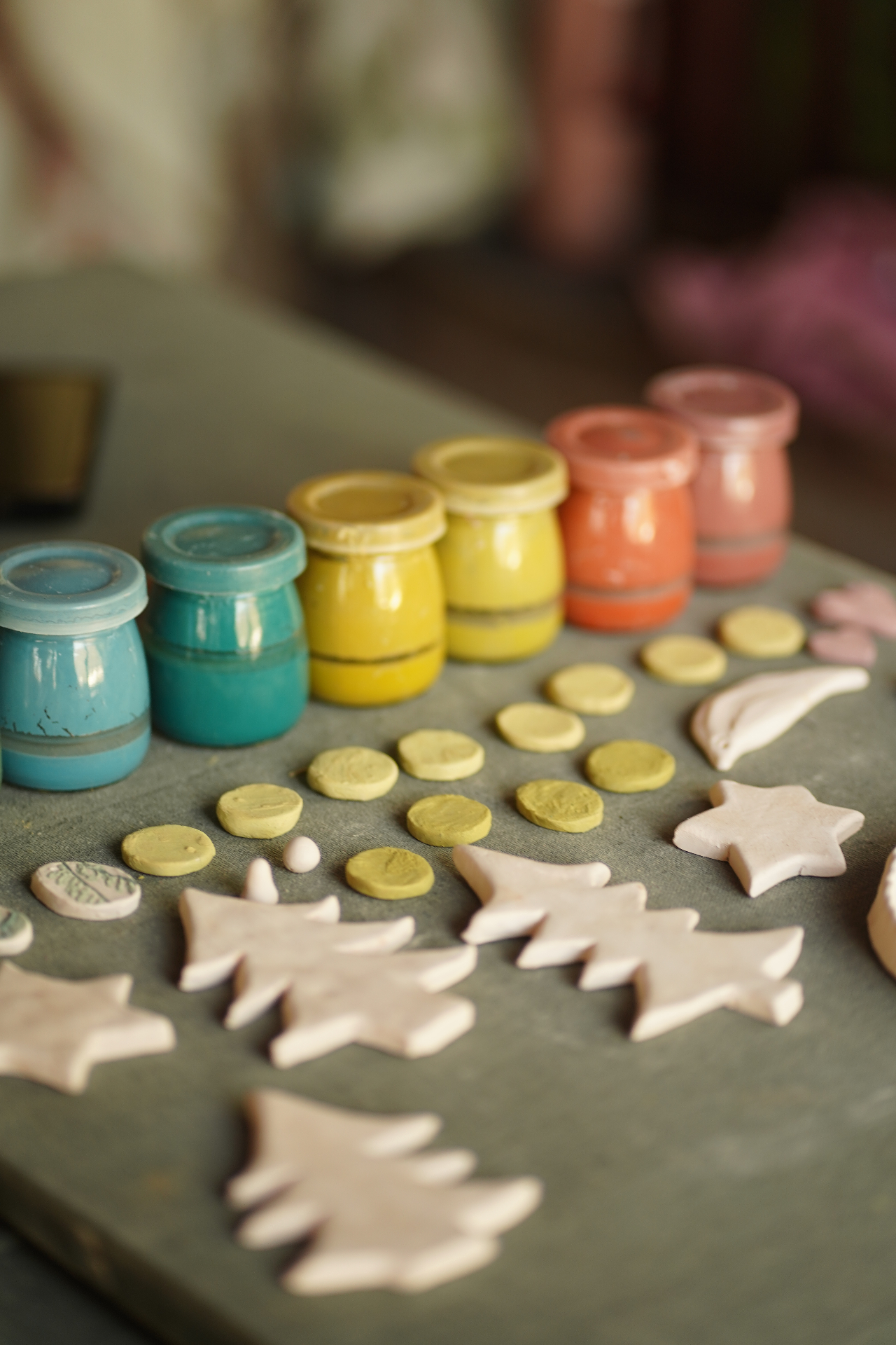 Glazed pottery in vibrant colours