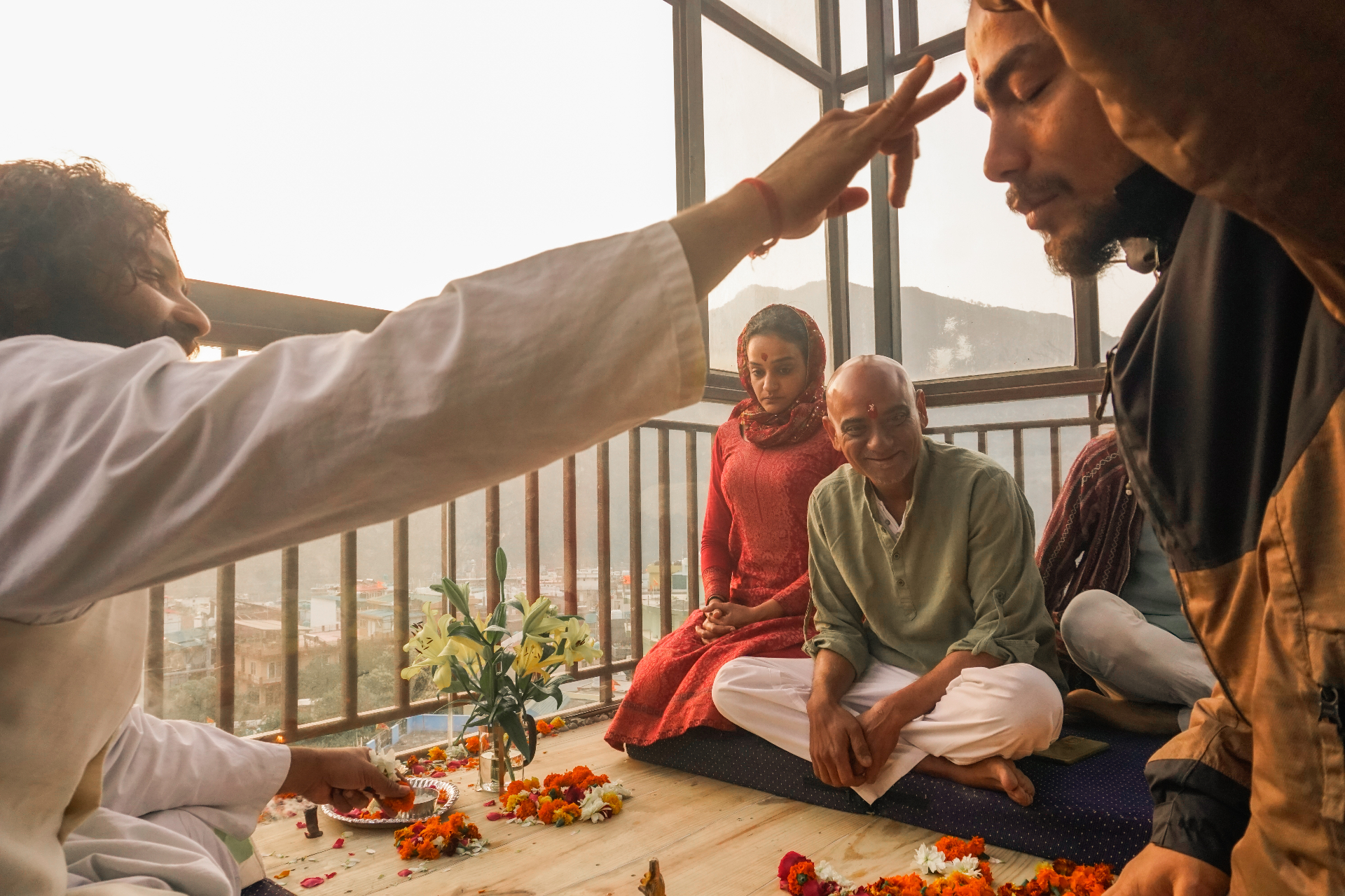Indoor blessing ceremony