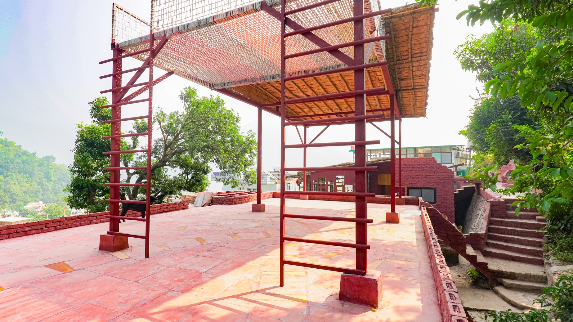 Open studio forest view deck