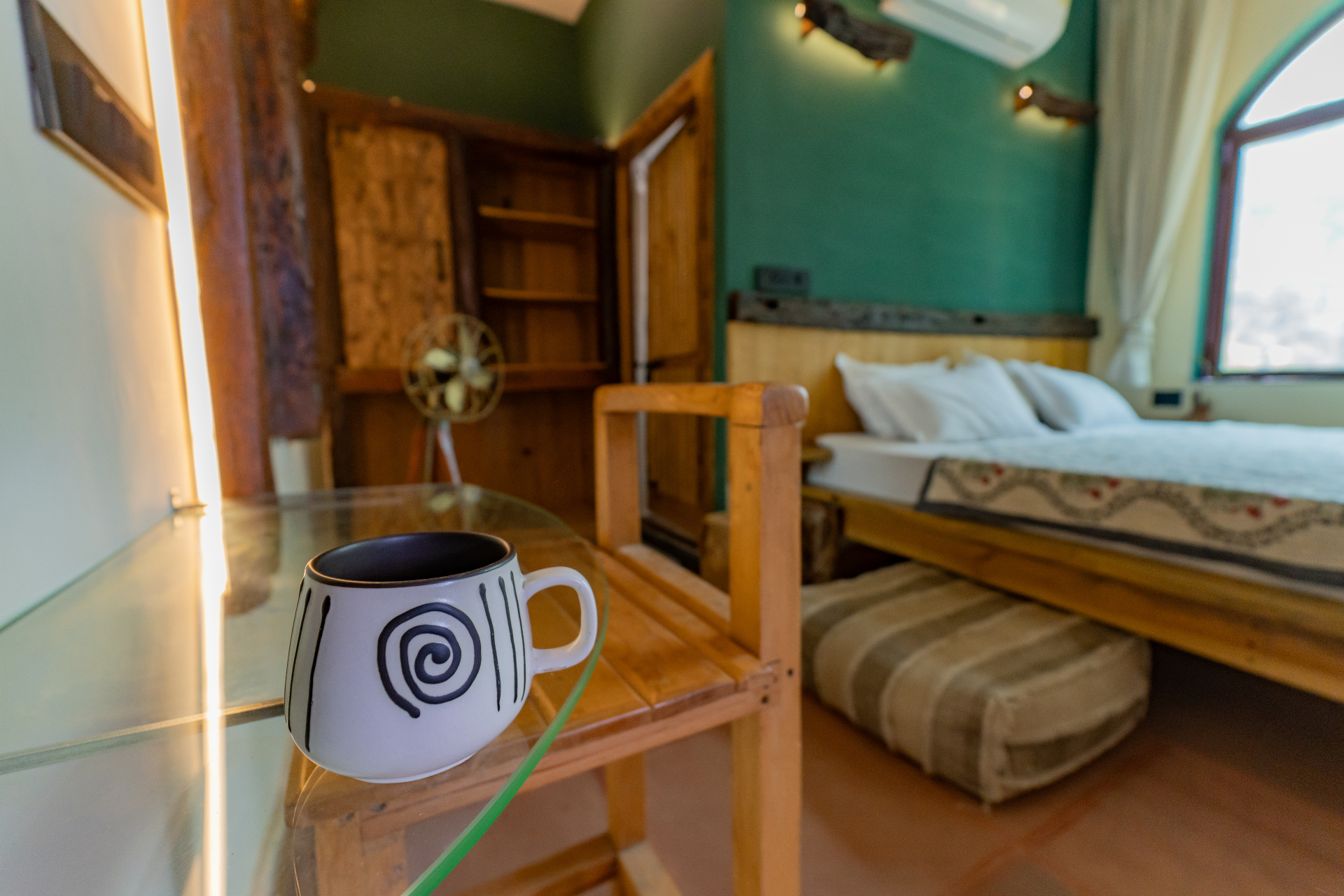 Sunrise Sky Room at Aavya retreat Rishikesh